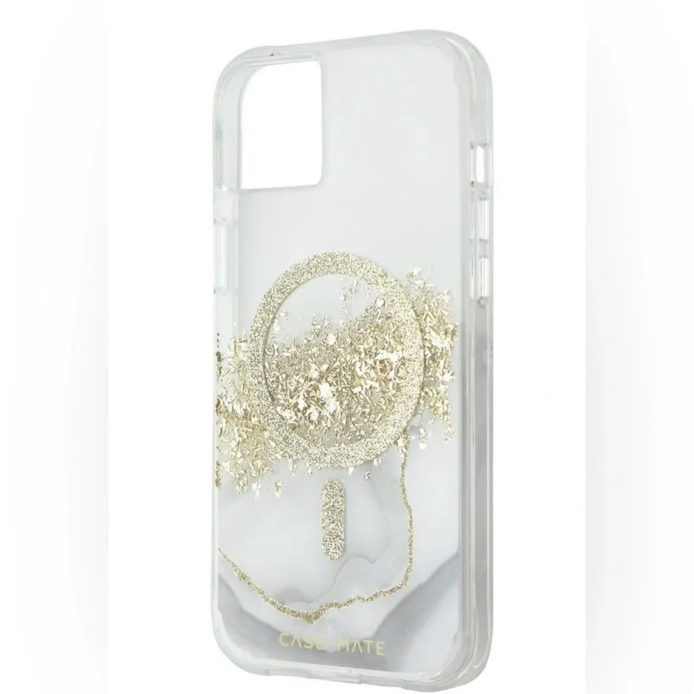Case-Mate Karat Marble Phone Case, Clear, Gold, & Marble. iPhones- 13, 14 & 15